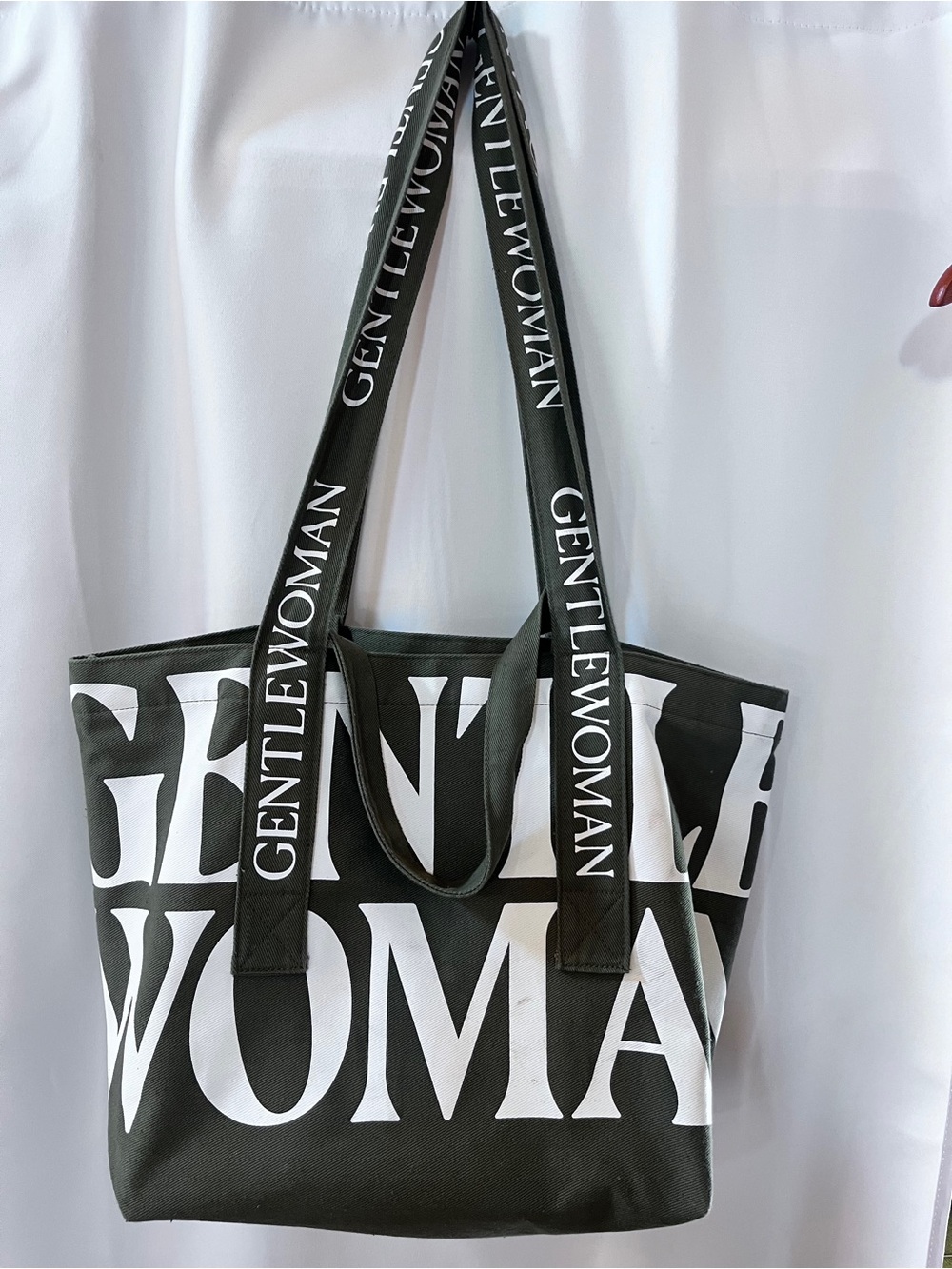 Women's Casual Totes GENTLEWOMAN Heavy 16OZ Cotton Shopping Canvas Shoulder Bags